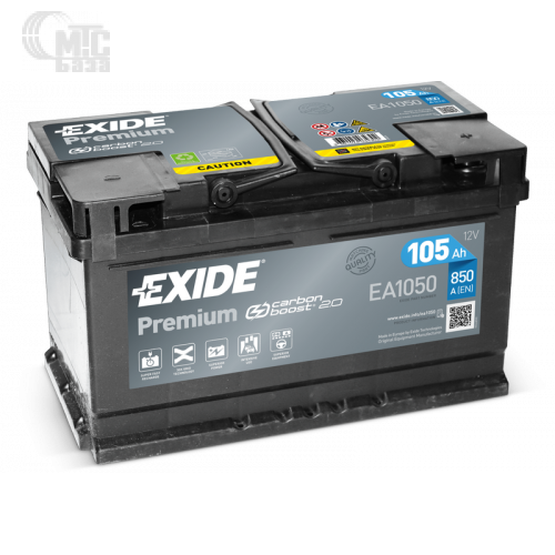 Аккумулятор Exide Premium [EA1050] 6CT-105  R EN850 А 315x175x205мм